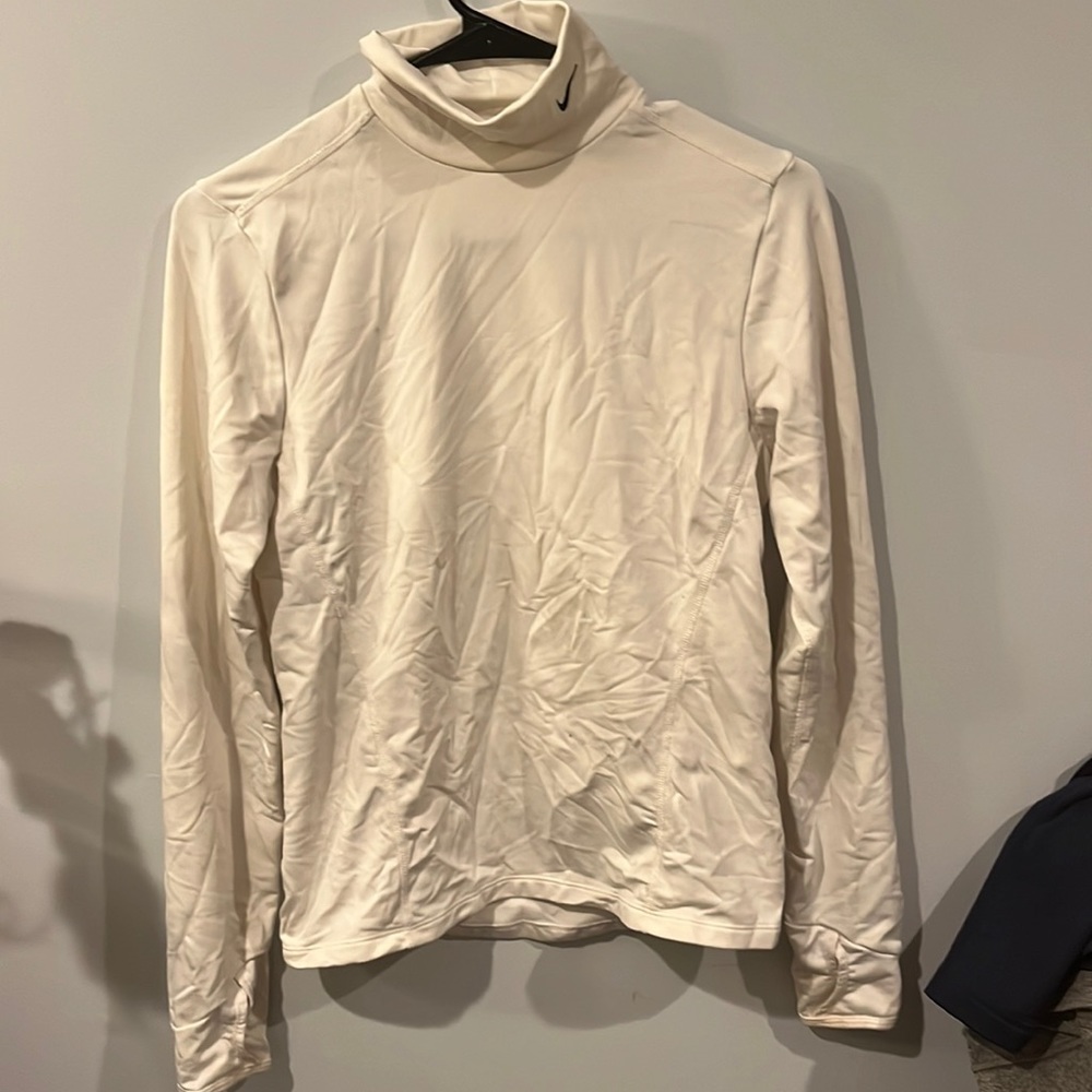 White Nike long sleeve dry-fit compression shirt size small